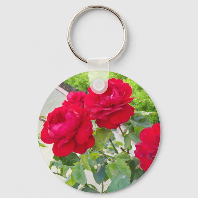 Red Roses Key Ring (Front)