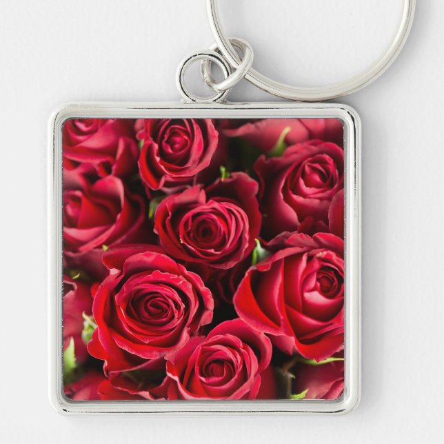 Red Roses Key Ring (Front)