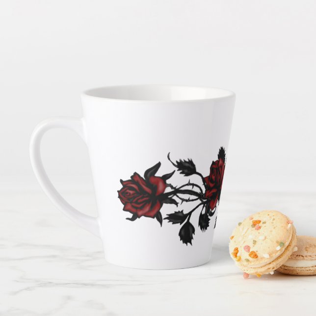Red Roses Latte Mug (In Situ)