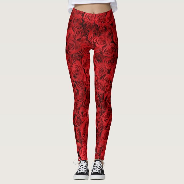 Red Roses Leggings (Front)