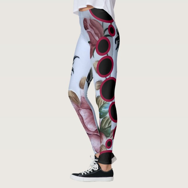 Red Roses Leggings (Left)