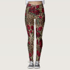 Red Roses Leopard print