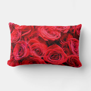 Red Roses Lumbar Cushion