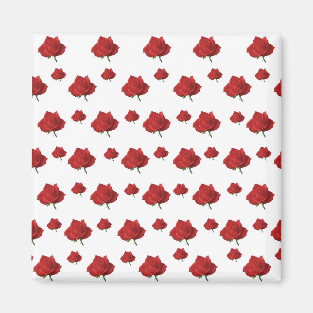 Red Roses Magnet (Front)