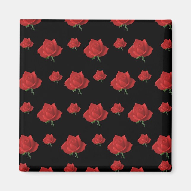 Red Roses Magnet (Front)