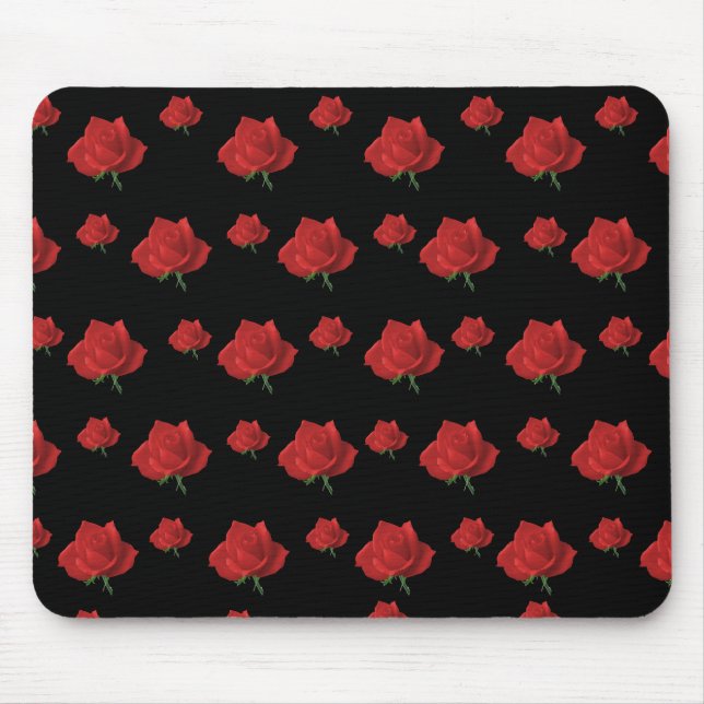 Red Roses Mouse Pad (Front)