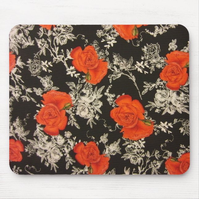 Red Roses Mouse Pad (Front)