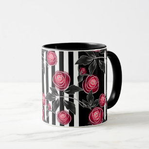 Red roses mug
