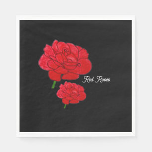 Red Roses Napkin