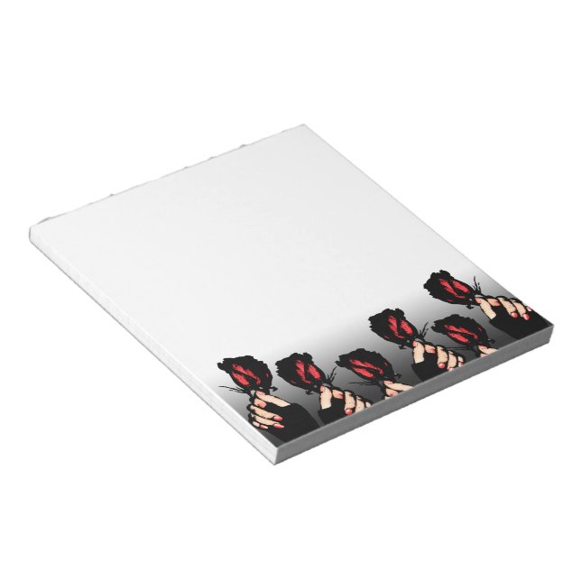 Red Roses Notepad (Angled)
