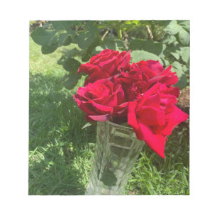 Red Roses NotePad
