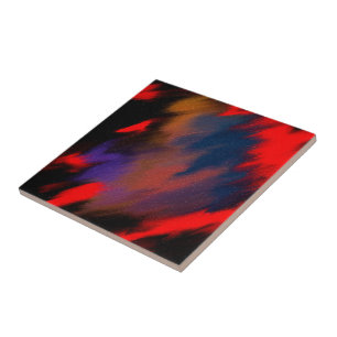 Red roses of our vibrant continent ceramic tile