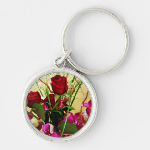 Red Roses & Orchids_ Key Ring
