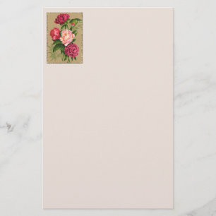 Red Roses Painting Stationery