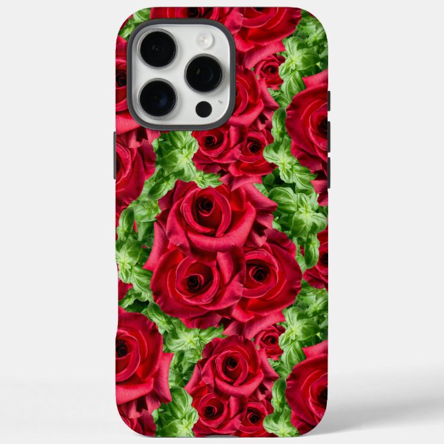 Red Roses Path Flower Garland Case-Mate iPhone Case (Back)