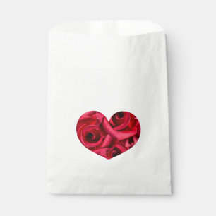 Red Roses Path Flower Garland Favour Bag