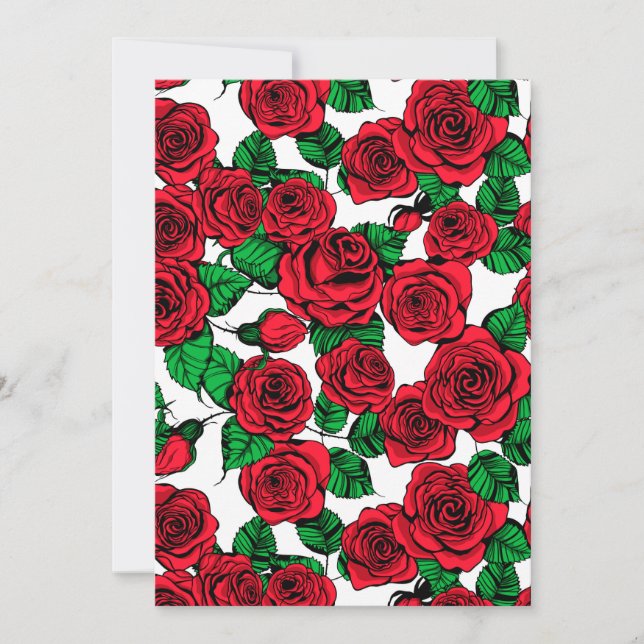 Red roses pattern (Front)
