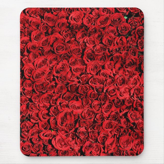 Red Roses Pattern-37431 Mouse Pad (Front)
