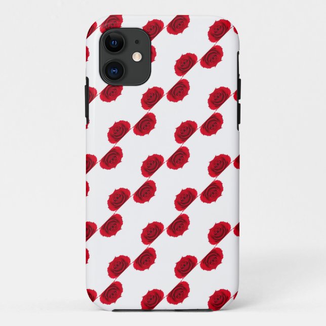 red roses pattern Case-Mate iPhone case (Back)