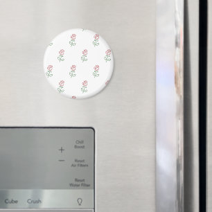 Red Roses, Pattern Of Roses, Flowers Magnet