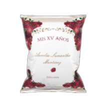Red Roses Quinceañera Chip Bag Wrapper