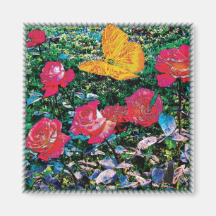 Red Roses Red Roses Magnet
