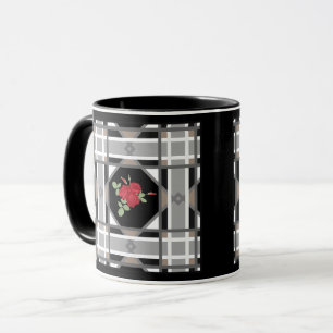 Red roses , retro , gift , greeting , illustration mug
