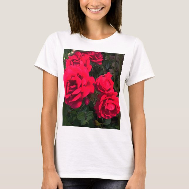 Red Roses Rosarium T-Shirt (Front)