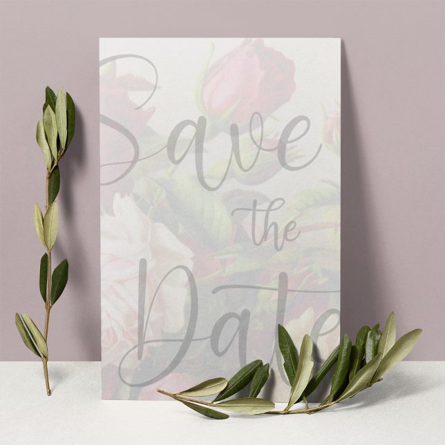 Red Roses Save the Date Template (Creator Uploaded)