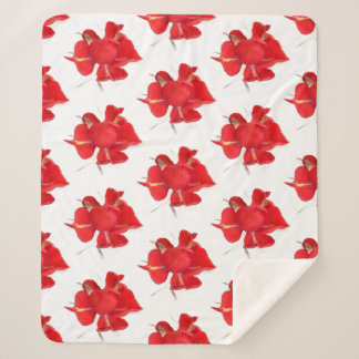 Red Roses, Sherpa Blanket