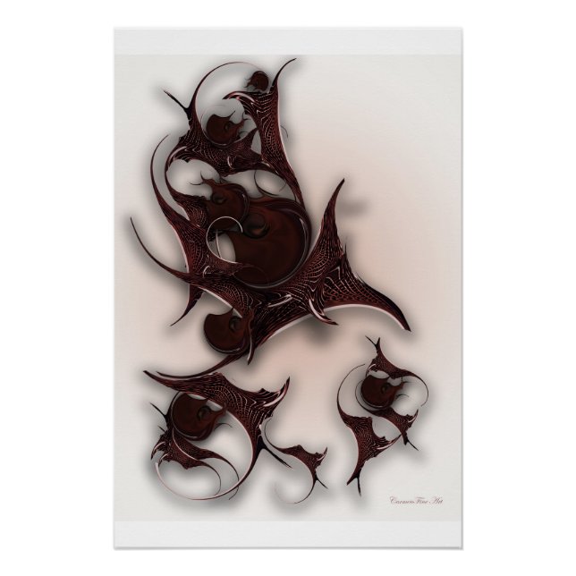 "Red Roses Spirit" Glossy Poster (Front)