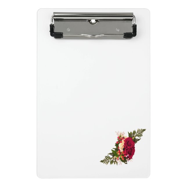Red Roses Swagger Mini Clipboard (Front)