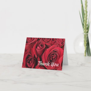 Red Roses Thank You Card