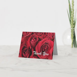 Red Roses Thank You Card