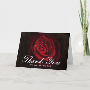 Red Roses Thank You Card