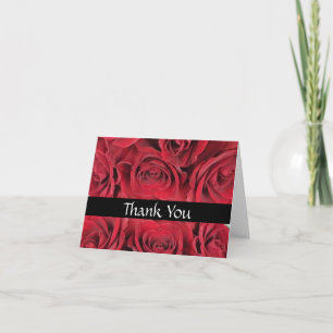 Red Roses Thank You Card