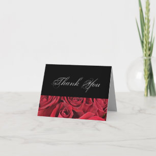 Red Roses Thank You Card