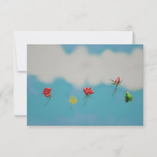Red Roses Thank You Note Card