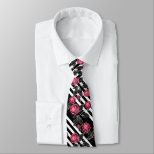 Red roses tie