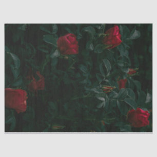 Red Roses Tissue Paper Decoupage Giftwrapping
