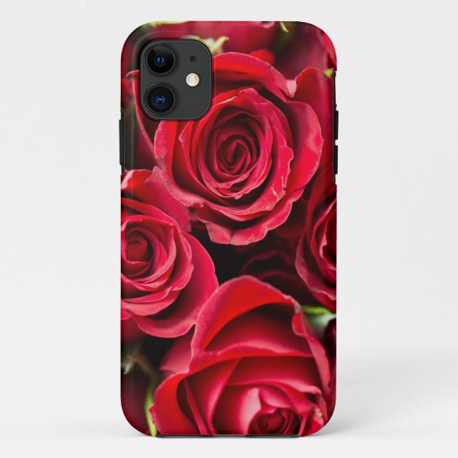 Red Roses Tough iPhone Case (Back)