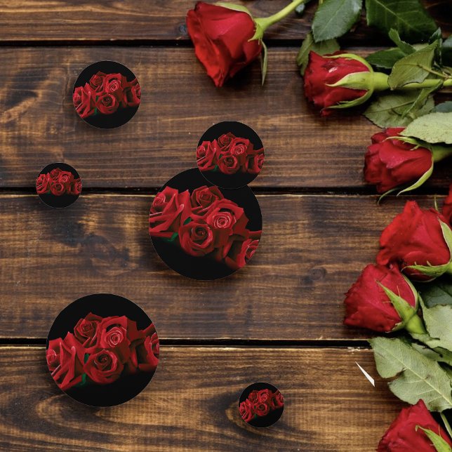 Red Roses Wedding Confetti (Creator Uploaded)
