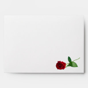 Red Roses Wedding Envelope