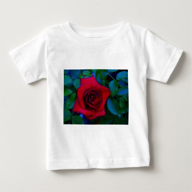 Red Roses with blue tones Baby T-Shirt (Front)