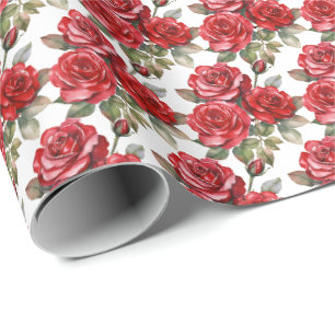 Red Roses Wrapping Paper