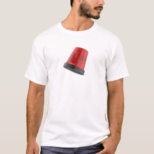 Red rotating emergency beacon light T-Shirt