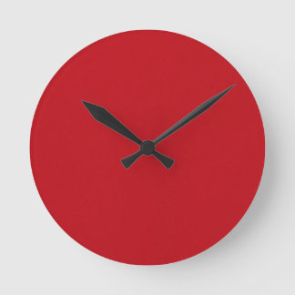 Red Round Clock