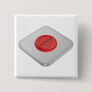 Red round download button