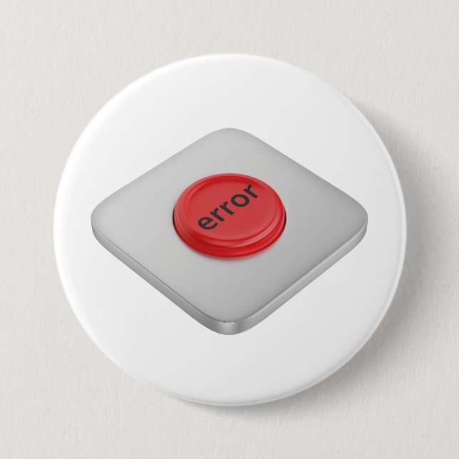 Red round error button (Front)