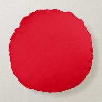 Red / Round Pillow